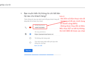 Cách xác minh Google map thành công